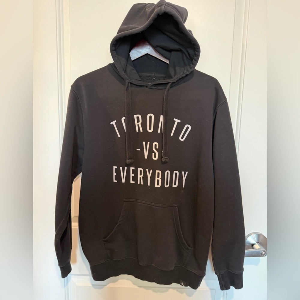 Peace collective the iconic Toronto vs Everybody hoodie medium black and white